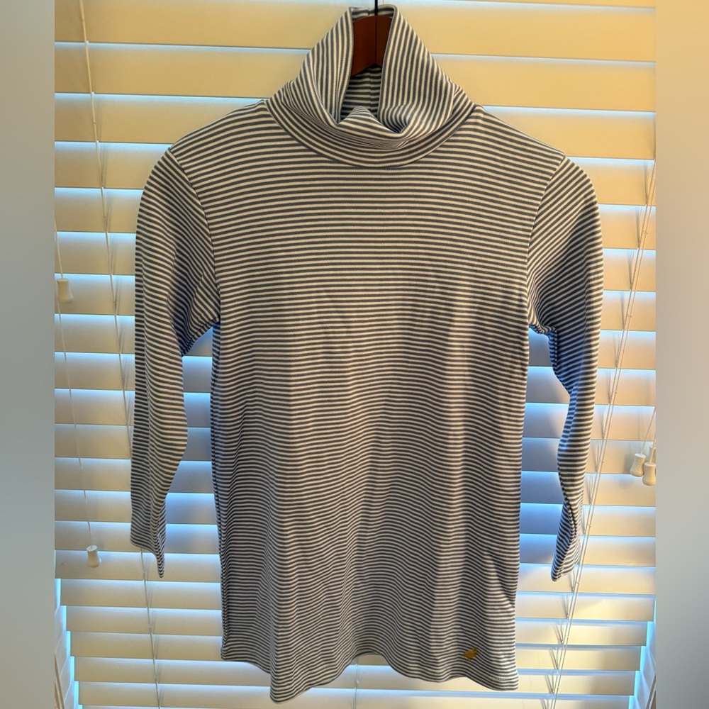 TBBC Tatum Turtleneck Dress Barbados Blue Stripe